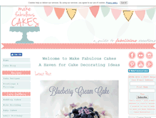 Tablet Screenshot of make-fabulous-cakes.com